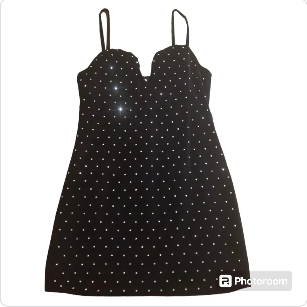 MICHAEL Michael Kors Velvet Embellished Bustier Mini Dress Black Size 6